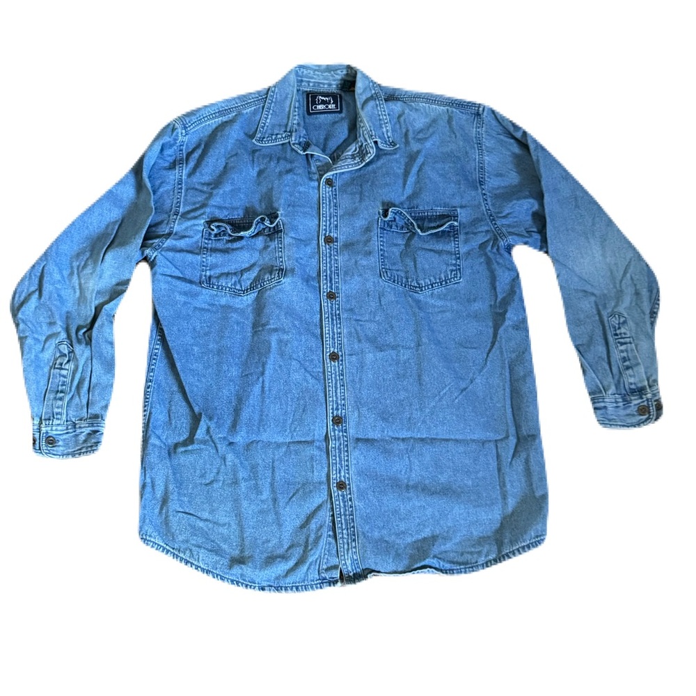 Cherokee Medium Blue Western Jean Shirt